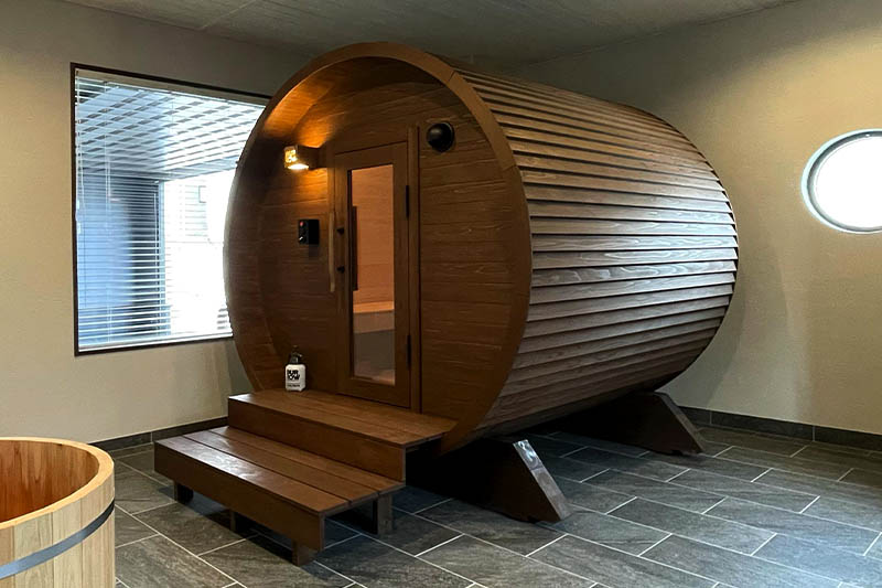 タイニーハウス、家庭用サウナ