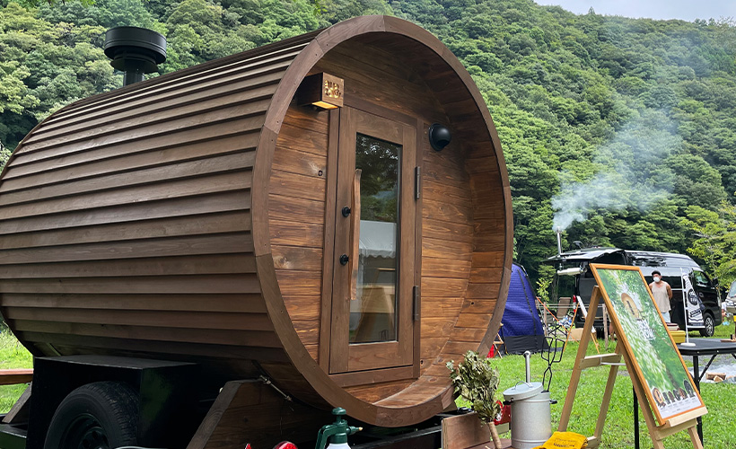 キャンピングカー,サウナ小屋,トレーラーハウス