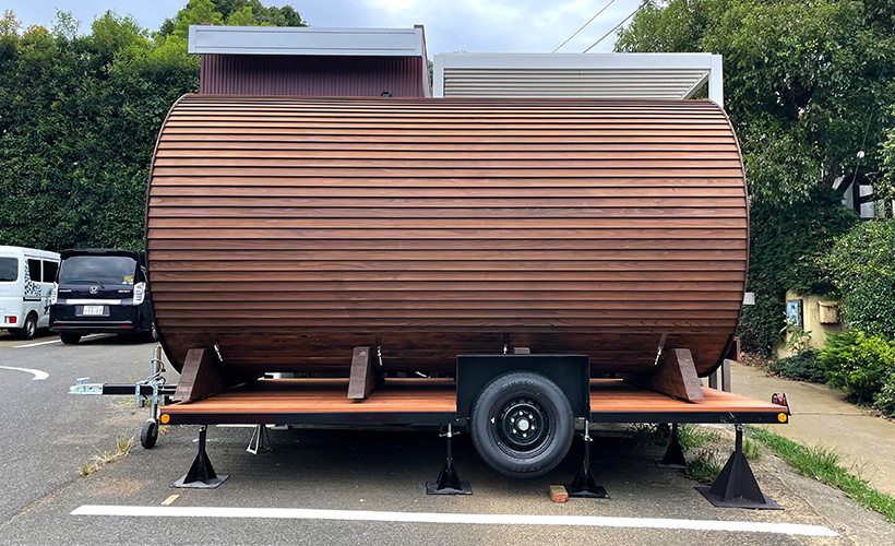 トレーラーハウス,サウナ,サウナカー